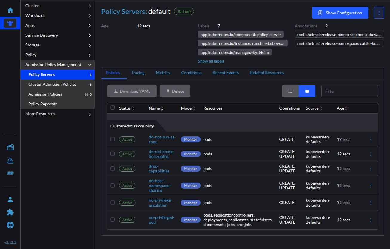 UI Policy-Server-Detail