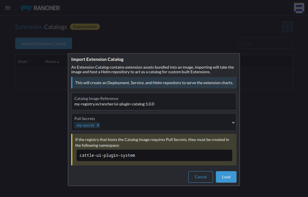 Insira as Informações do Catálogo