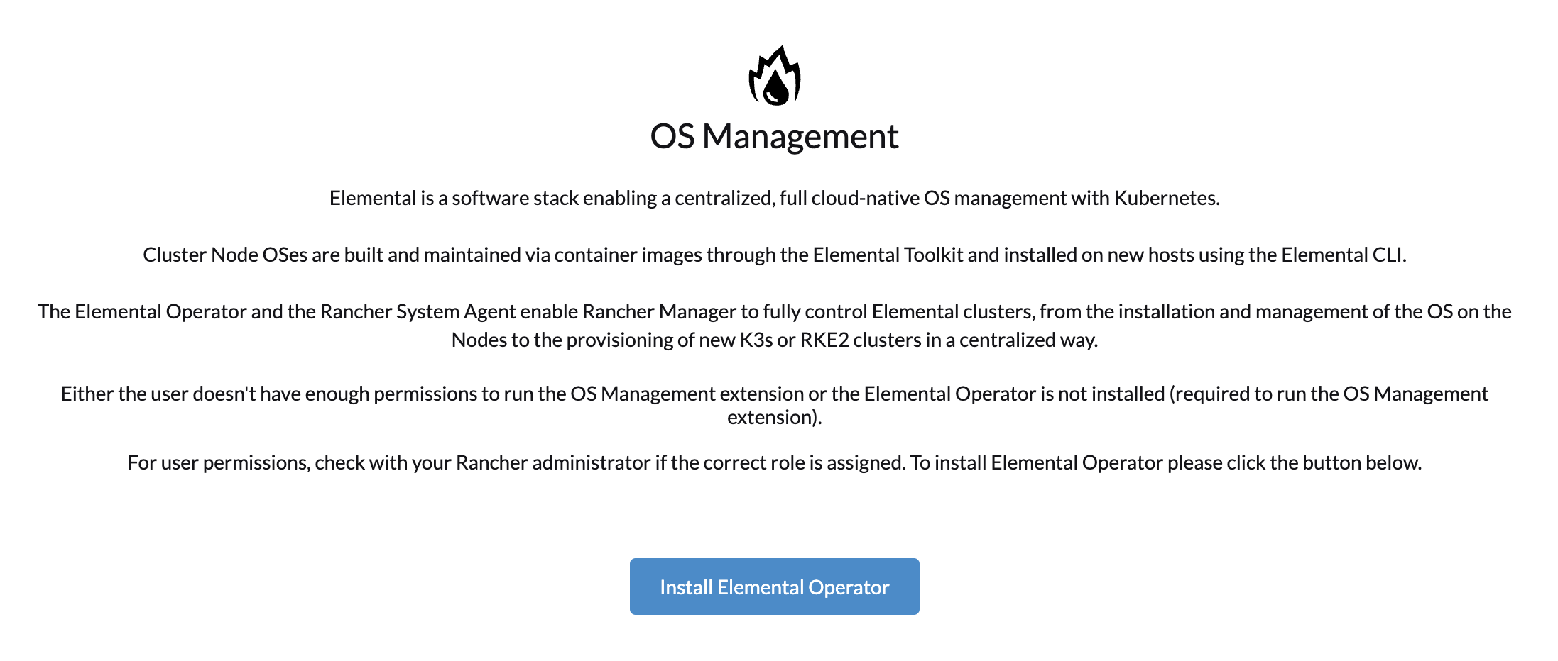 Botón para desplegar el operador elemental
