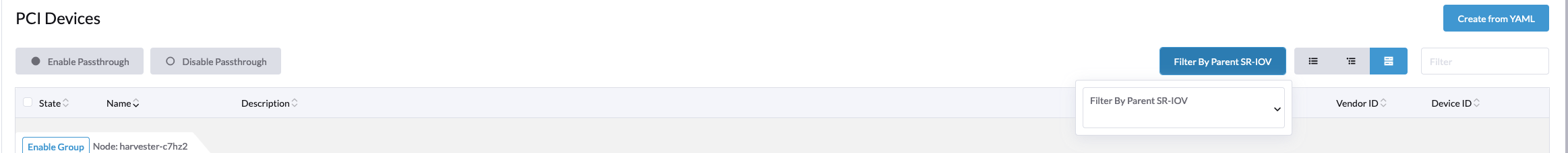 SriovNetworkDevicesFilter