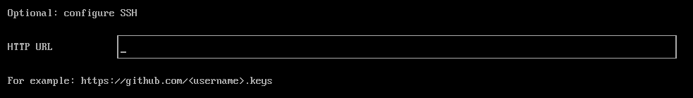 HTTP URL for importing SSH keys