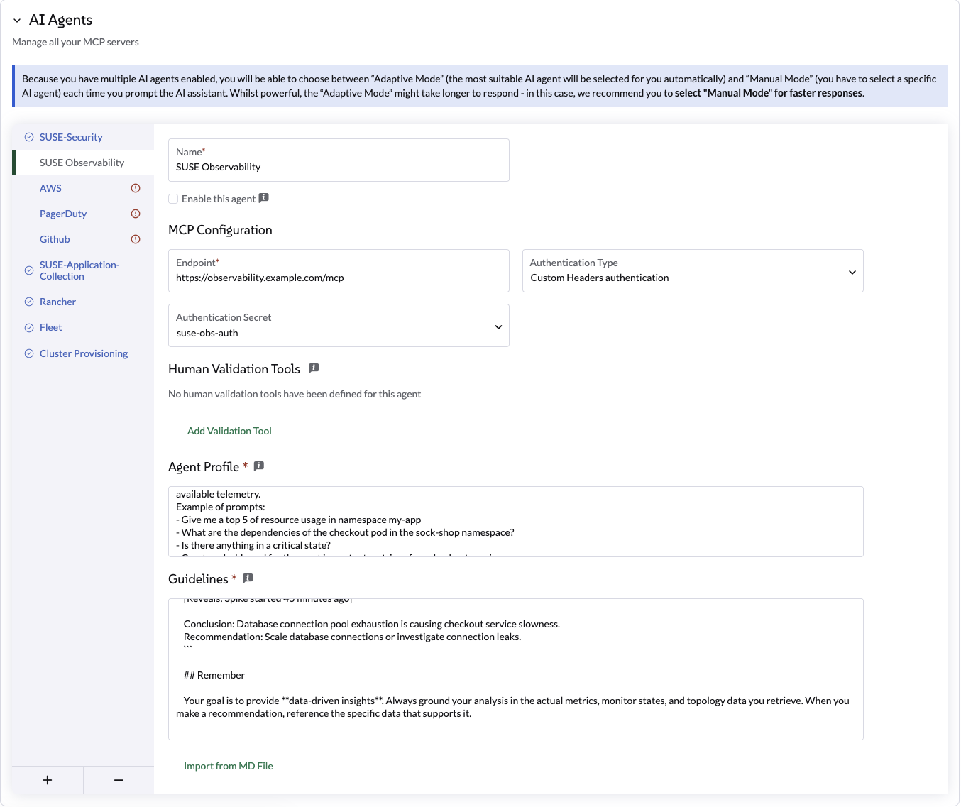 SUSE Observability AI Agent