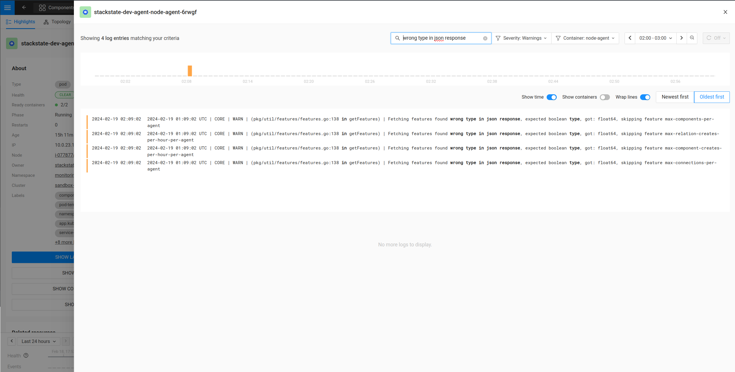 Kubernetes Log View With Filters
